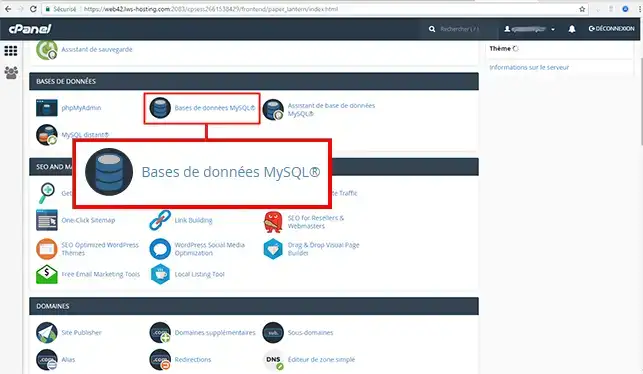 Comment créer un compte d'utilisateur MySQL avec privilèges limités ?